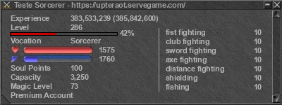 Signature for player Teste Sorcerer